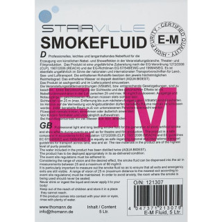 Жидкость для генератора тумана Stairville E-M Fluid 5l Stairville E-M Fluid 5l