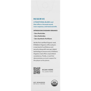 Трость для кларнета DAddario Woodwinds Organic Reserve Bass-Clar 2.0 DAddario Woodwinds Organic Reserve Bass-Clar 2.0