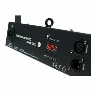 Ультрафиолетовый прожектор Stairville Wild Wash 9x3 Вт LED UV BK DMX Stairville Wild Wash 9x3W LED UV BK DMX