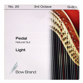 Струна для арфы Bow Brand Pedal Nat. Gut 3rd G No.20 L Bow Brand Pedal Nat. Gut 3rd G No.20 L