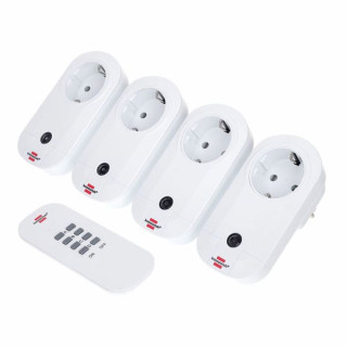 Комплект розеток Brennenstuhl RC Switch Sockets Set of 4 Brennenstuhl RC Switch Sockets Set of 4