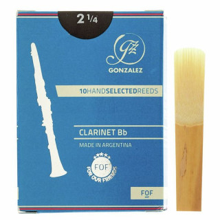 Трости для кларнета Gonzalez FOF Bb Clarinet 2.25 Gonzalez FOF Bb Clarinet 2.25