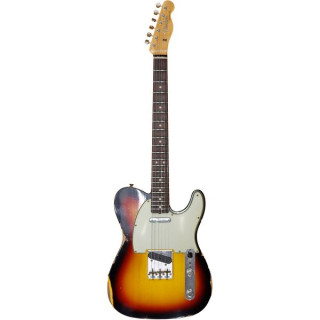 Фендер 63 Теле Релик 3-тоновый сэнсбёрст Fender 63 Tele Relic 3-Tone Sunburst