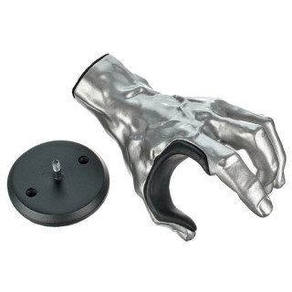 Крепление для гитары GuitarGrip Male Hand, Silver Metallic LH