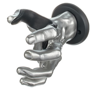 Крепление для гитары GuitarGrip Male Hand, Silver Metallic LH