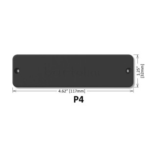 Звукосниматель Bartolini 6-Str P4 Soapbar Bridge BK