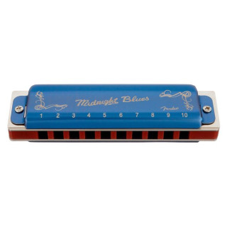 Губная гармоника Fender Midnight Blues в G Fender Midnight Blues Harmonica in G