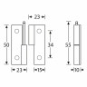 Съемная петля Adam Hall 2270L TP Adam Hall 2270L TP Detachable Hinge
