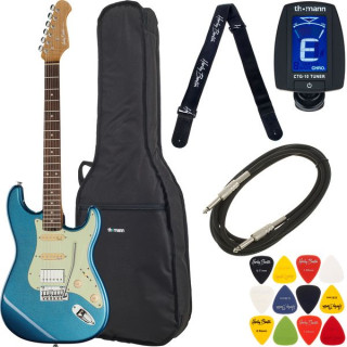 Электрогитара Harley Benton ST-Modern Plus HSS LPB Bundle №598492 (Комплект)
