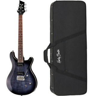 Электрогитара Harley Benton CST-24T P90 Black Flame Bundle №578450 (Комплект)