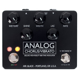 Мистер Блэк Педалирует Аналоговый припев/Вибрато Делюкс Mr. Black Pedals Analog Chorus/Vibrato Deluxe