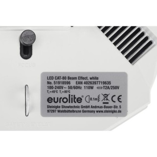 Eurolite LED CAT-80 с эффектом луча белого цвета Eurolite LED CAT-80 Beam Effect White