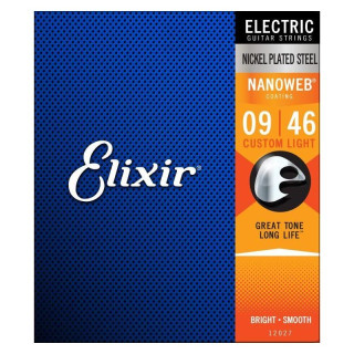Струны Elixir Nanoweb Custom Light 12027