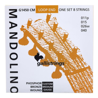 Струны для мандолины Galli Strings G1450 CM Mandolin Str. Medium Galli Strings G1450 CM Mandolin Str. Medium