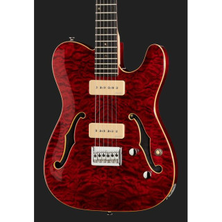Электрогитара Harley Benton TE-90QM Trans Red Bundle №597496 (Комплект)