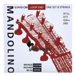 Струны для мандолины Galli Strings G1410 CM Mandolin Str. Medium Galli Strings G1410 CM Mandolin Str. Medium