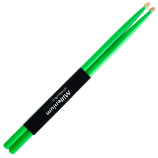 Millenium H7A Hickory Sticks Neon Green Millenium H7A Hickory Sticks Neon Green