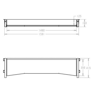 Студийный стол Orbit с выдвижной клавиатурой 88 BK Studio Desk Orbit Keyboard pull out 88 BK