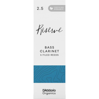 Трости для кларнета DAddario Woodwinds Organic Reserve Bass-Clar 2.5 DAddario Woodwinds Organic Reserve Bass-Clar 2.5