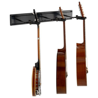 Геркулес HCGSP-402SB Настенный держатель для 3 гитар Hercules Stands HCGSP-402SB 3-Guitar Wall Rack