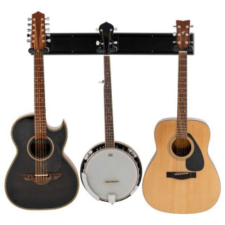 Геркулес HCGSP-402SB Настенный держатель для 3 гитар Hercules Stands HCGSP-402SB 3-Guitar Wall Rack