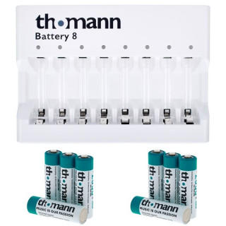 Аккумулятор Thomann 8 в комплекте емкостью 2850 мАч Thomann Battery 8 2850 mAh Bundle