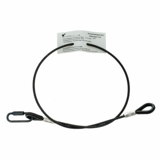 Страховочный трос Stairville Safety 80cm/4mm Black 10kg Stairville Safety 80cm/4mm Black 10kg