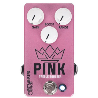 Вестминстерский эффект Розовый усилитель высоких частот Westminster Effects Pink Treble Booster