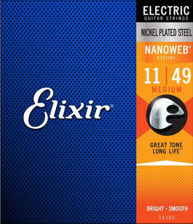 Струны Elixir 12102 Nanoweb Medium