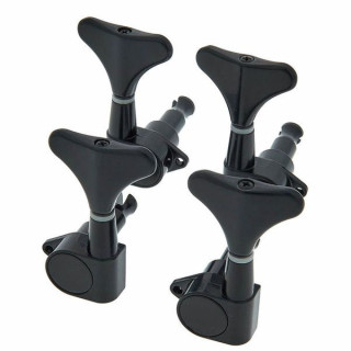 Комплект басовых тюнеров Harley Benton Parts черного цвета Harley Benton Parts Bass Tuners Set Black