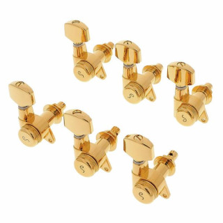 Локовые колки для электрогитары Schaller M6 135 Locking 6L GO Schaller M6 135 Locking 6L GO