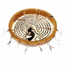 Земной шаманский барабан 45см Кокопелли Terre Shaman Drum 45cm Kokopelli