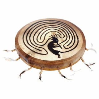 Земной шаманский барабан 45см Кокопелли Terre Shaman Drum 45cm Kokopelli