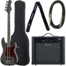 Бас-гитара Harley Benton PJ-4 SBK Deluxe Series Bundle №546581 (Комплект)