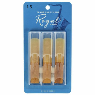 Королевский тенор-саксофон DAddario Woodwinds 1,5 - 3 штуки DAddario Woodwinds Royal Tenor Sax 1.5 - 3-Pack