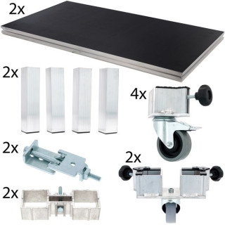 2x Stairville Tour Сценическая платформа 2x1 м ODW Набор №458656 2x Stairville Tour Stage Platform 2x1m ODW Bundle №458656