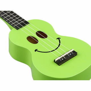 Гавайская гитара Mahalo Smiley зеленого цвета Mahalo Smiley Ukulele Green