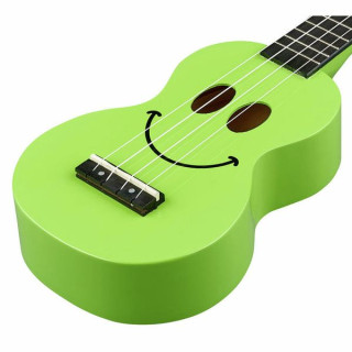 Гавайская гитара Mahalo Smiley зеленого цвета Mahalo Smiley Ukulele Green