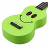 Гавайская гитара Mahalo Smiley зеленого цвета Mahalo Smiley Ukulele Green