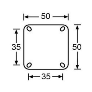 Поворотный ролик Adam Hall 3703 50 мм Adam Hall 3703 Swivel Castor 50mm