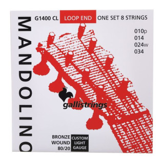 Струны Galli G1400 CL для мандолины Str. Свет Galli Strings G1400 CL Mandolin Str. Light