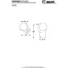 Адам Холл 41202 Угловой средний Adam Hall 41202 Ball Corner medium