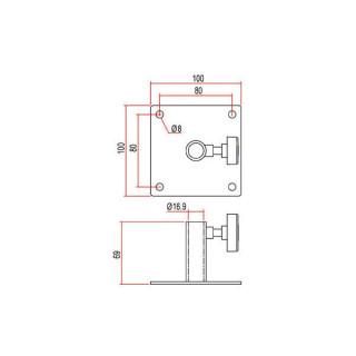 Пластина для детского приемника Doughty G1128 Doughty G1128 Baby Receiver Plate