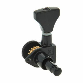 Гитарный тюнер с фиксатором Hipshot Grip-Lock BK L Hipshot Grip-Lock Guitar Tuner BK L