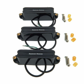 Комплект горячих направляющих Seymour Duncan ST-Style черного цвета Seymour Duncan ST-Style Hot Rails Set Black