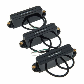 Комплект горячих направляющих Seymour Duncan ST-Style черного цвета Seymour Duncan ST-Style Hot Rails Set Black