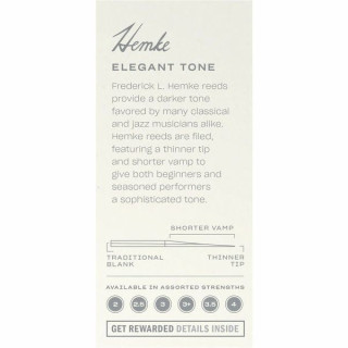 Трости для саксофона DAddario Woodwinds Hemke Alto Saxophone 2.0 DAddario Woodwinds Hemke Alto Saxophone 2.0