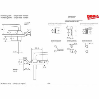 Рычаг тремоло Schaller FR-Style Tremolo Arm BC Schaller FR-Style Tremolo Arm BC