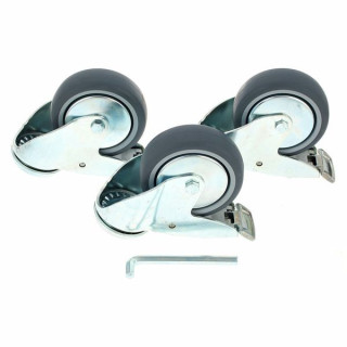 Колесная пара Manfrotto 104G Ø100 с тормозом Manfrotto 104G Wheel Set Ø100 with Brake