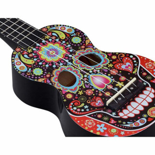 Укулеле Mahalo Skull Ukulele Day of the Dead Mahalo Skull Ukulele Day of the Dead